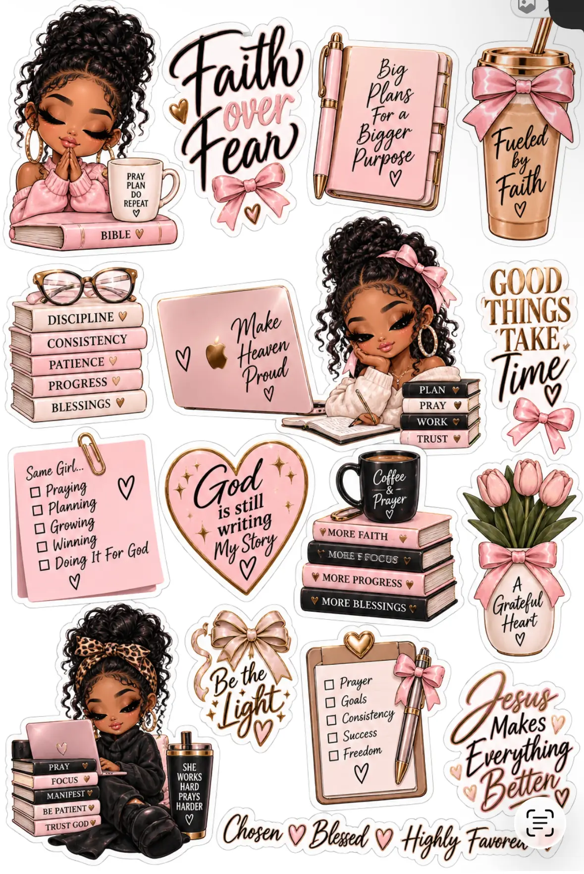 Faith Over Fear — Sticker Sheet Collection