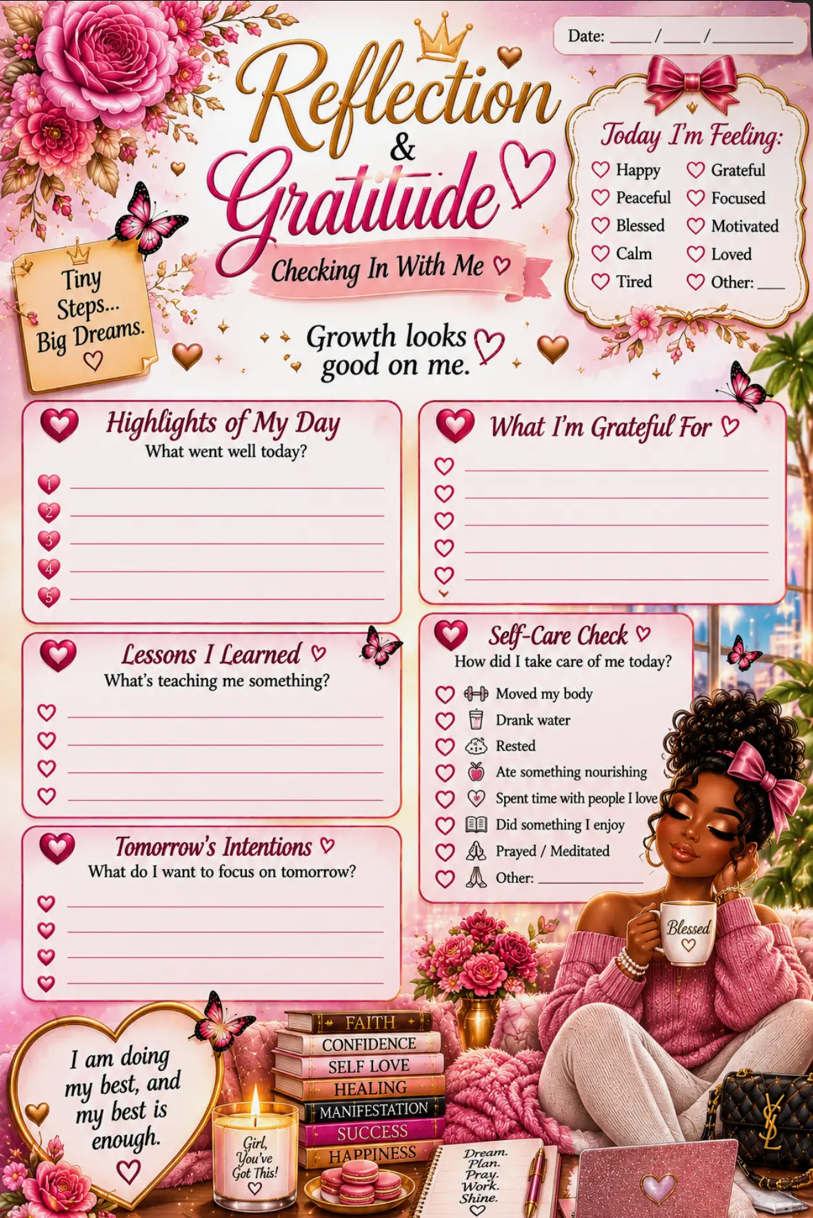 Reflection & Gratitude — Journal Page