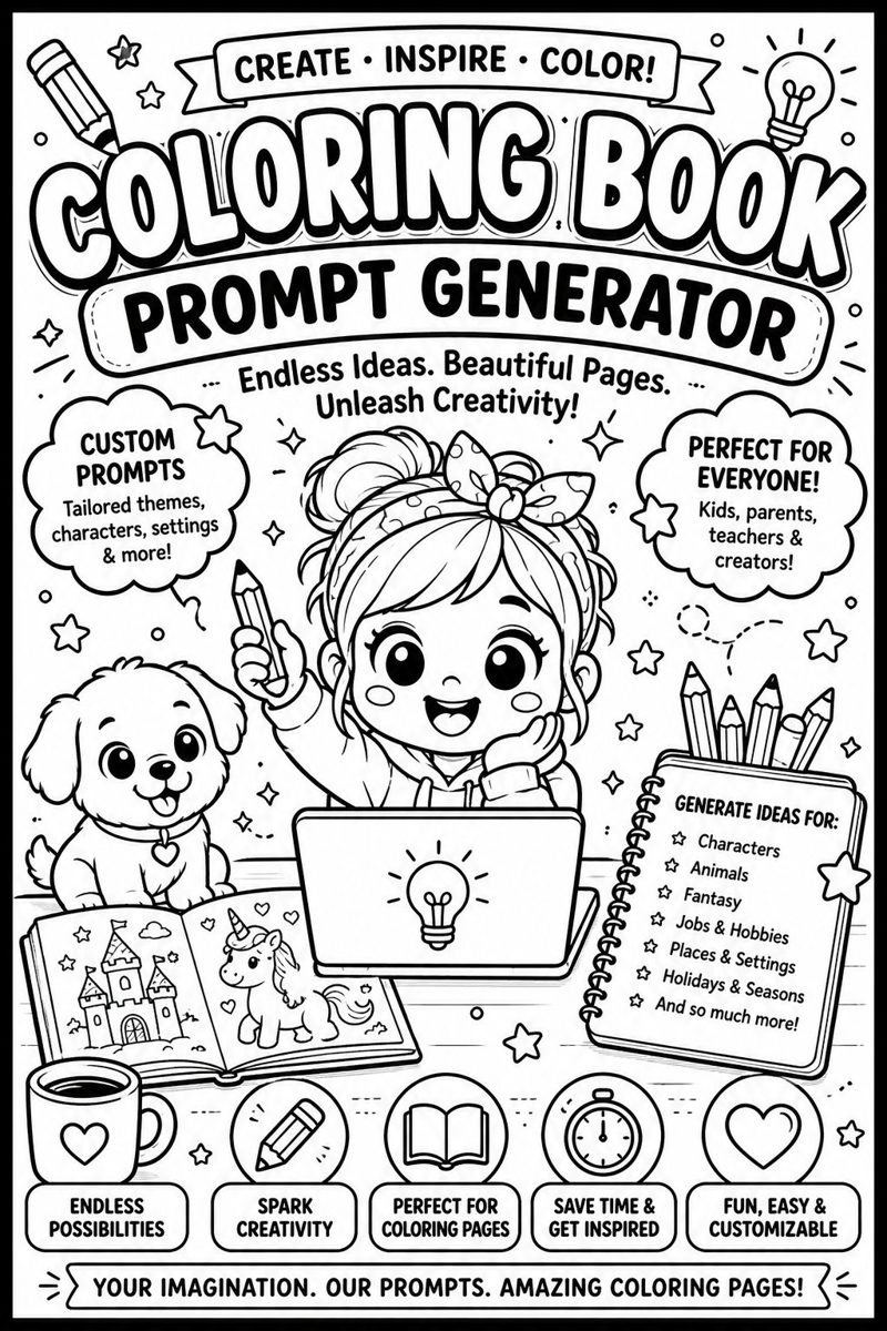 Coloring Book Prompt app preview