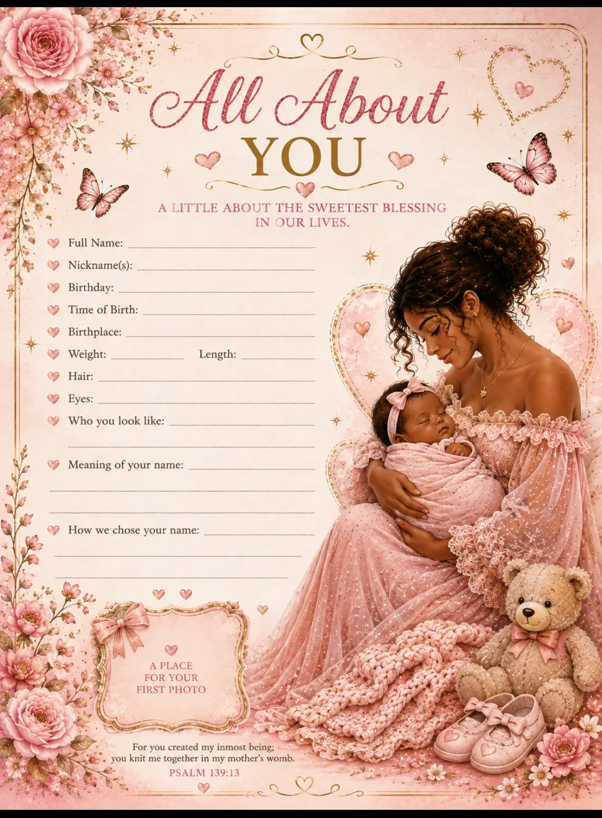 Baby Memory Keepsake — All About You