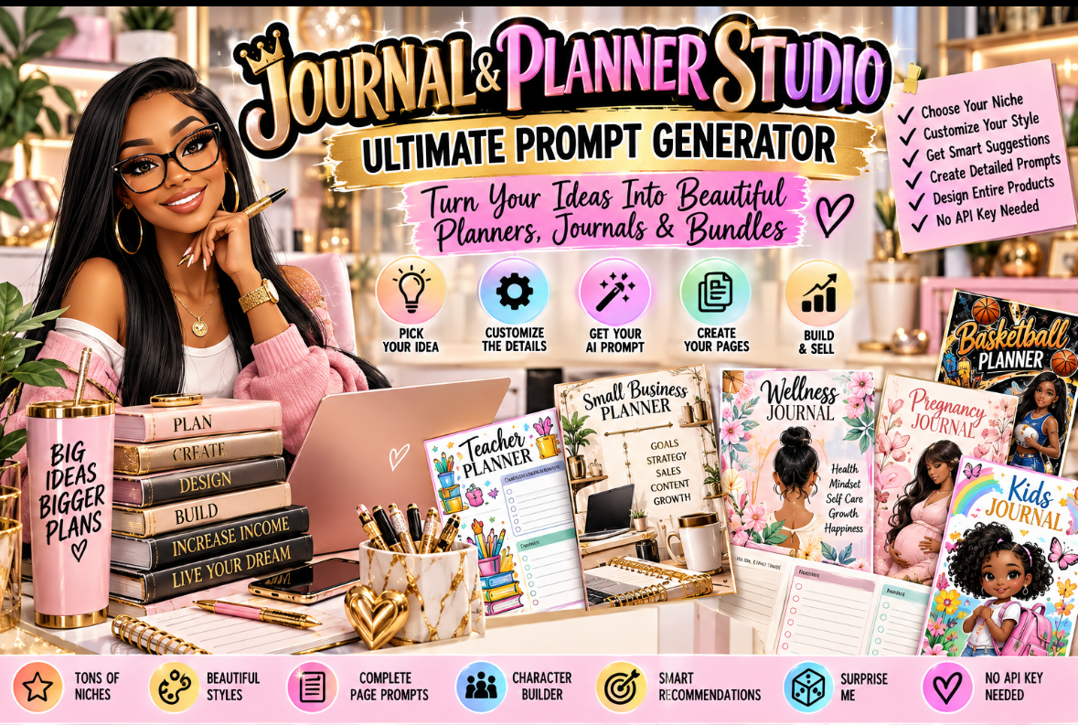 Journal & Planner Studio app preview