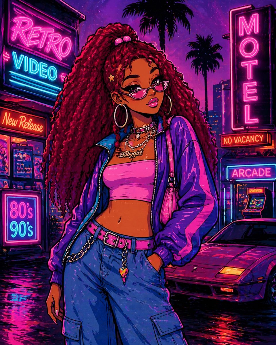 Retro 80s/90s Vibe — Neon City